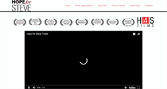 Desktop Screenshot of hopeforstevefilm.com